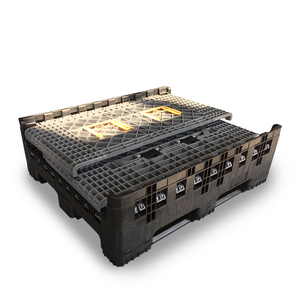 <strong>Stackable</strong> Plastic <strong>Bulk</strong> <strong>Containers</strong> Collapsible Plastic Pallet <strong>Containers</strong> - Product Image 2