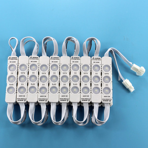 ความสว่างสูง3W 1.8W Smd2835 3ชิปเลนส์160องศากันน้ำ IP65ฉีดพีวีซี AC110V AC220V โมดูล Led สำหรับป้าย