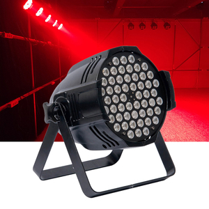 54個のLEDパーライトRGB3 in1 LED 54フラットパーライトLEDパーライトステージ54 * 3wLED - Product Image 1
