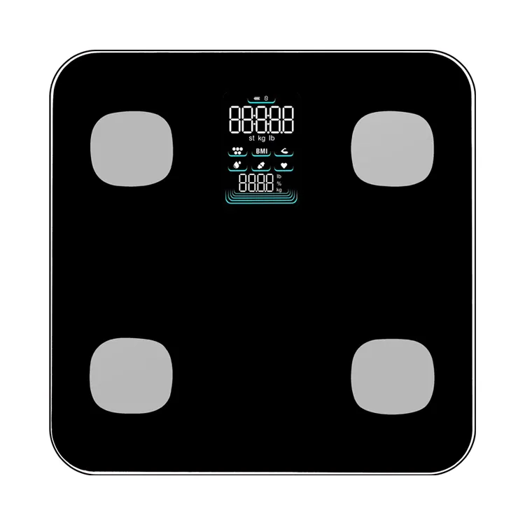 CE بنفايات ميزان رقمي 180 كجم BMI الطفل وضع الذكية مقياس الدهون في الجسم مع التطبيق
