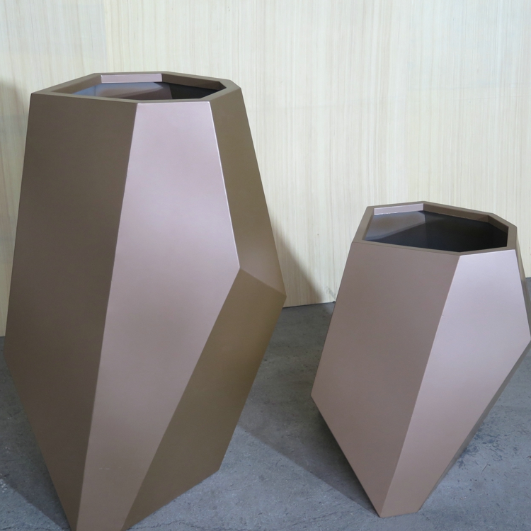 Garden Decoration Flower Pots Galvanized Steel Powder coated outdoor Planters Box Manufacturer