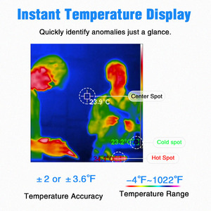 New Economical Handheld Thermal Imager IR Resolution 120*90 Visual <strong>Infrared</strong> -4&#8457; to1022&#8457; 2.8&quot; Type-<strong>C</strong> Thermal Imaging Camera - Product Image 5