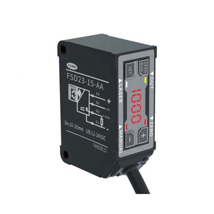 Pantalla digital LED de alta precisión Sensor de Desplazamiento láser de aluminio 12-24VDC IP67 Categoría de producto óptico - Product Image 1