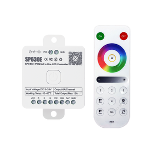New Listing SPI SP630E RGBIC <strong>LED</strong> <strong>Controller</strong> 600 Pixel Magic Color Strip Light Smart Bluetooth Music Dimmer RF <strong>DMX</strong> Decoder Manual