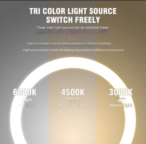 กระจกแต่งหน้า LED 3สี360องศาสวิตช์แบบสัมผัสโต๊ะโลหะกระจกแต่งหน้าใช้ในบ้านทุกวันปรับแต่งได้ - Product Image 2
