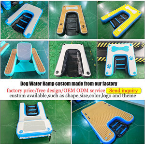 Inflatable Pup Plank Dog <strong>Ramp</strong> Dock Customized Size <strong>Mesh</strong> Bottom Floating Ladder Inflatable Water <strong>Ramp</strong> for Dogs - Product Image 2