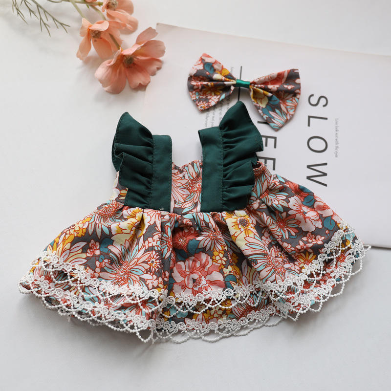 ชุดเจ้าหญิงหลัวซี + กิ๊บติดผม - เสื้อผ้าหมีเลน่า 30 ซม