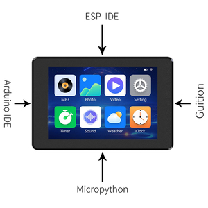 ESP32 MCU 3.5 inç IPS kapasitif dokunmatik ekran 480x320 8M PSRAM 16M flaş-Arduino LVGL geliştirme desteği WiFi Bluetooth