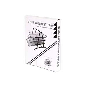 Office Supplies Iron Mesh Metal 3 Layer <strong>File</strong> Rack <strong>File</strong> Storage Data Rack <strong>File</strong> Tray Data Rack Drawer Type - Product Image 2