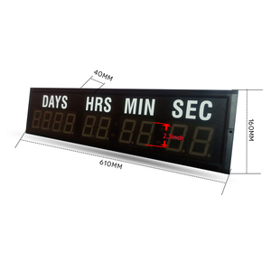 [Anpassung] 10-stelliger 2,3-Zoll-LED-Digital-Countdown Cross-Matching-Timer Externe Fernbedienung stumm