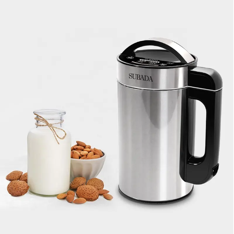 Máquina automática de leche de almendras y nueces para leche casera a base de plantas, avena, soja, almendras, vaca y bebidas sin lácteos, fabricante de leche de soja