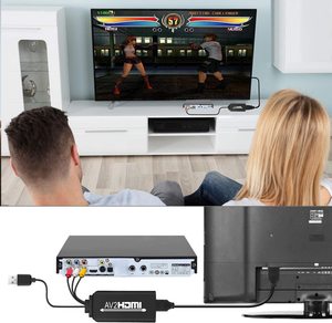 RCA至HDMI转换器电缆内置正宗高清芯片高级信号处理，分辨率1080P - Product Image 6