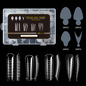 288Pcs/Box Dual Forms Set Nails Quick Building Poly Nail Gel Mold with Silicone French Stickers for Nail Extension <strong>Tips</strong> - Product Image 5
