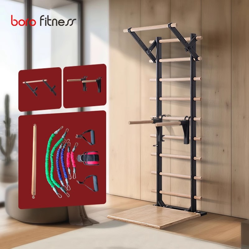 Con barras y cuerda elástica