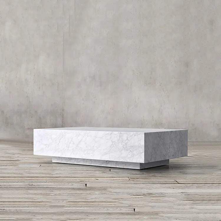 Design moderno nuovo tavolo centrale in marmo naturale design centrale semplice tavolino lungo