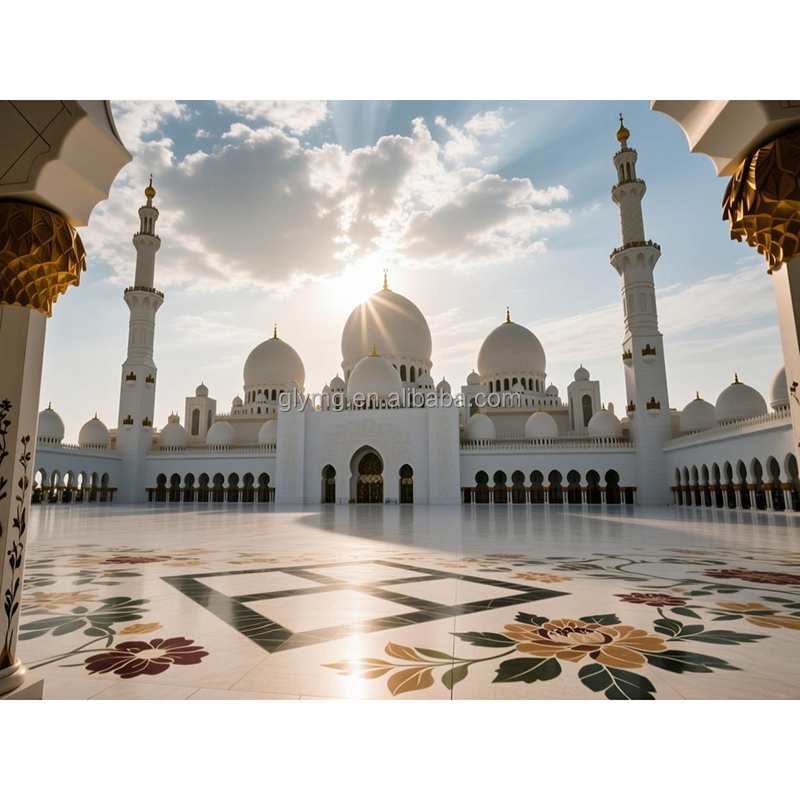 Mosquée et nuage blanc