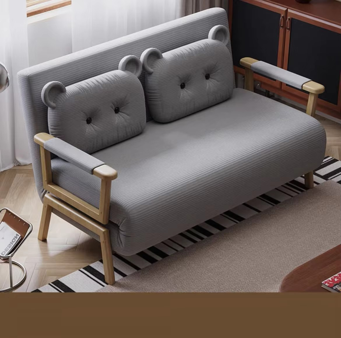 Éponge velours côtelé 120 gris