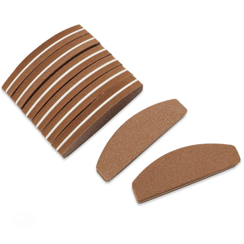 Dossiers de tampon d'ongle brun