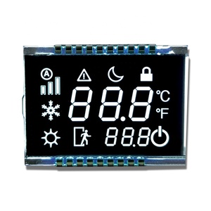 Kunden spezifische kleine Größe TN Sieben Segmente LCD-Klimaanlage mit geringem Strom verbrauch Fernbedienung LCD-Display mit Zebra anschluss - Product Image 3