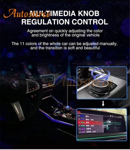 รถแดชบอร์ดแสงล้อมรอบจอแสดงผลสำหรับ BMW 1/2/3/4/5/6/7ซีรีส์ X1/X3/X5/X6 3GT นำเครื่องเล่นมัลติมีเดียโคมไฟบรรยากาศภายใน - Product Image 4