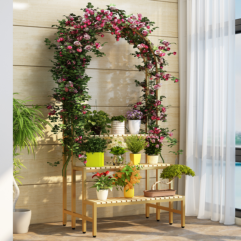 Cadre en or à trois couches + bois d'origine