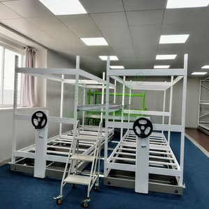 Hệ thống thủy canh đa lớp dọc nông nghiệp phát triển Kệ EBB và dòng chảy lăn băng ghế dự bị với ABS khay cán bảng - Product Image 3