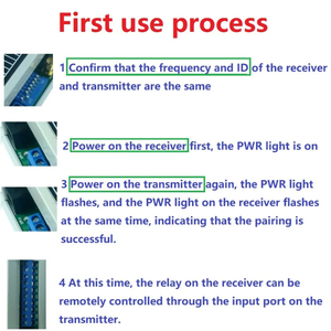 RTTXA08 RTRXB08 TB450 8CH 433M Lora Controlador de interruptor remoto Módulo de relé IO inalámbrico punto a punto para hogar inteligente - Product Image 5