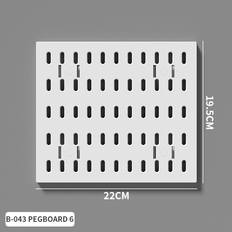 White Pegboard 6 19.5*22cm