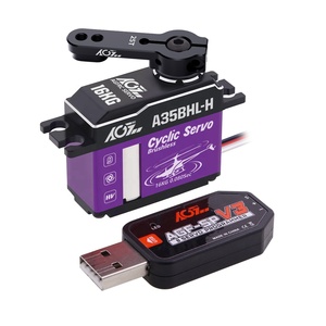 AGFRC A35BHL-H Cyclic 16kg High Torque 0.080sec Metal Gear Fast <strong>Speed</strong> Digital Brushless Mini Servo for RC Helicopter Aircrafts - Product Image 2