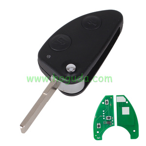 ノーカットSIP22ブレード付き433MHzID48チップ付きアルファロメオ2ボタンリモートキー用 - Product Image 2