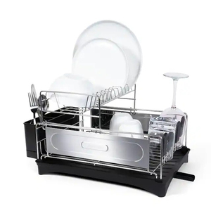 Büyük kapasiteli bulaşıklık tek katmanlı kurutma raf Sinkdish süzgeç paslanmaz çelik yüksek kaliteli mutfak bulaşık kurutma rafı - Product Image 2