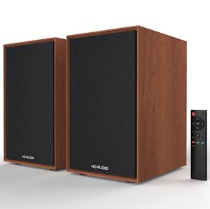 120W SR07B BT USB Coaxial entrada RCA óptica Carcasa de madera hecha a mano diseño elegante altavoz de estantería activa de sonido HiFi - Product Image 2