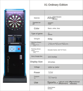 Tam otomatik bilgisayar para kutusu dikey elektronik <span class=keywords><strong>Dart</strong></span> makinesi güvenlik lüks disk hedef tek oyuncu mekan kullanımı üreticisi - Product Image 6
