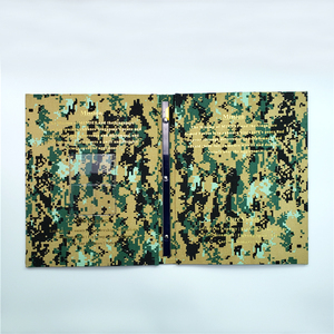 Tùy chỉnh A4 ngụy trang Danh mục đầu tư thư mục chất kết dính bền nylon Polyester PU da mở rộng tập tin Clip văn phòng nộp hồ sơ - Product Image 4