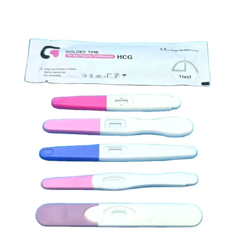 CE0123 kit de test de grossesse à domicile test de grossesse parfait reusabe positif 25miu 6 jours
