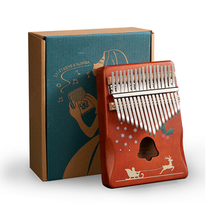 Món quà giáng sinh kalimba 17 phím, đàn <span class=keywords><strong>piano</strong></span> ngón tay cái mới bắt đầu, trong kho, giá xuất xưởng, thương hiệu tùy chỉnh - Product Image 1