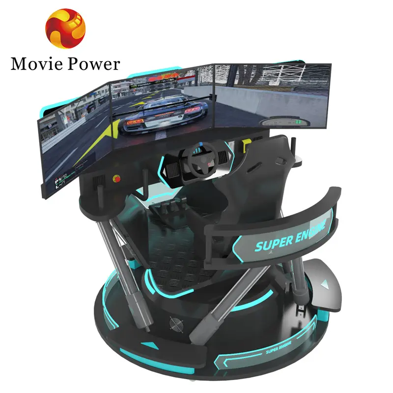 Simulador de corrida de carros simulador de condução 6 dof simulador de corrida equipamento de realidade virtual vr parque temático de diversões