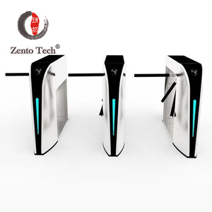 Zento lettore di impronte digitali sistema di controllo di accesso uscita di ingresso Tcp IP QR codice semi-automatico di sicurezza biometrico treppiede tornello