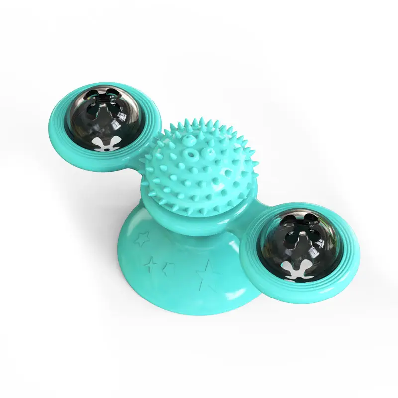 Cat Toy Turntable Interactive Cat Toys for Indoor Cats with Suction Cup Scratching Tickle