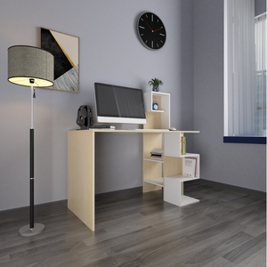 Computer in legno tavolo da lavoro a casa ufficio PC portatile scrivania con Rack di scrittura Workstation banco di lavoro