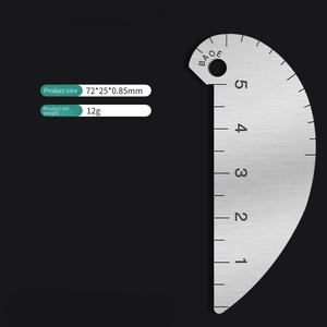 Biểu Tượng Tùy Chỉnh Thương Hiệu Thép Không Gỉ Không Thường Xuyên Hàn Đường May Điện Tử Đo Hàn Kiểm Tra Cai Trị Fillet Công Cụ Đo - Product Image 3