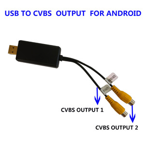 Salida VBS a VBS IDEO, dapter a Rable interface interfaz con entrada USB, salida de vídeo de 2 puertos a ar ADIO ccessories - Product Image 2