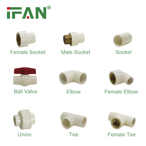 IFAN厂家直销1/2 "-2" 供水<span class=keywords><strong>CPVC</strong></span> ASTM2846管件PVC配件