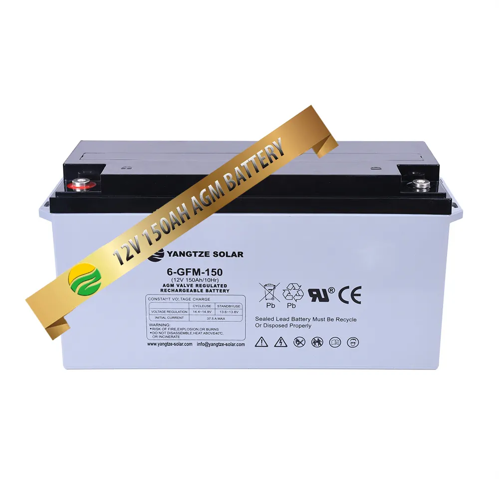 Yangtze Top Sale lead acid battery 12v 150ah 300ah AGM or Gel type