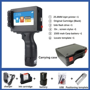 Handheld Inkjet <strong>Printer</strong> Max Printing Height One Inch 25.4mm Inkjet <strong>Coder</strong> with Quick-Drying <strong>Ink</strong> for <strong>Date</strong>/Barcode/Lot Number/Logo - Product Image 6