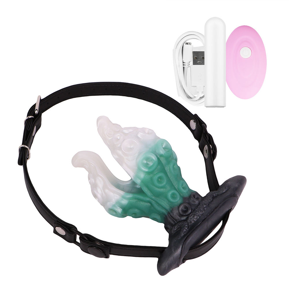 Vibromasseur + ceinture buccale-Vert