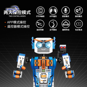 Bauklötze programmierung roboter 2,4 GHz intelligente gesteuerte bewegung zum zusammenbauen bauklötze spielzeug fabrik großhandel - Product Image 4