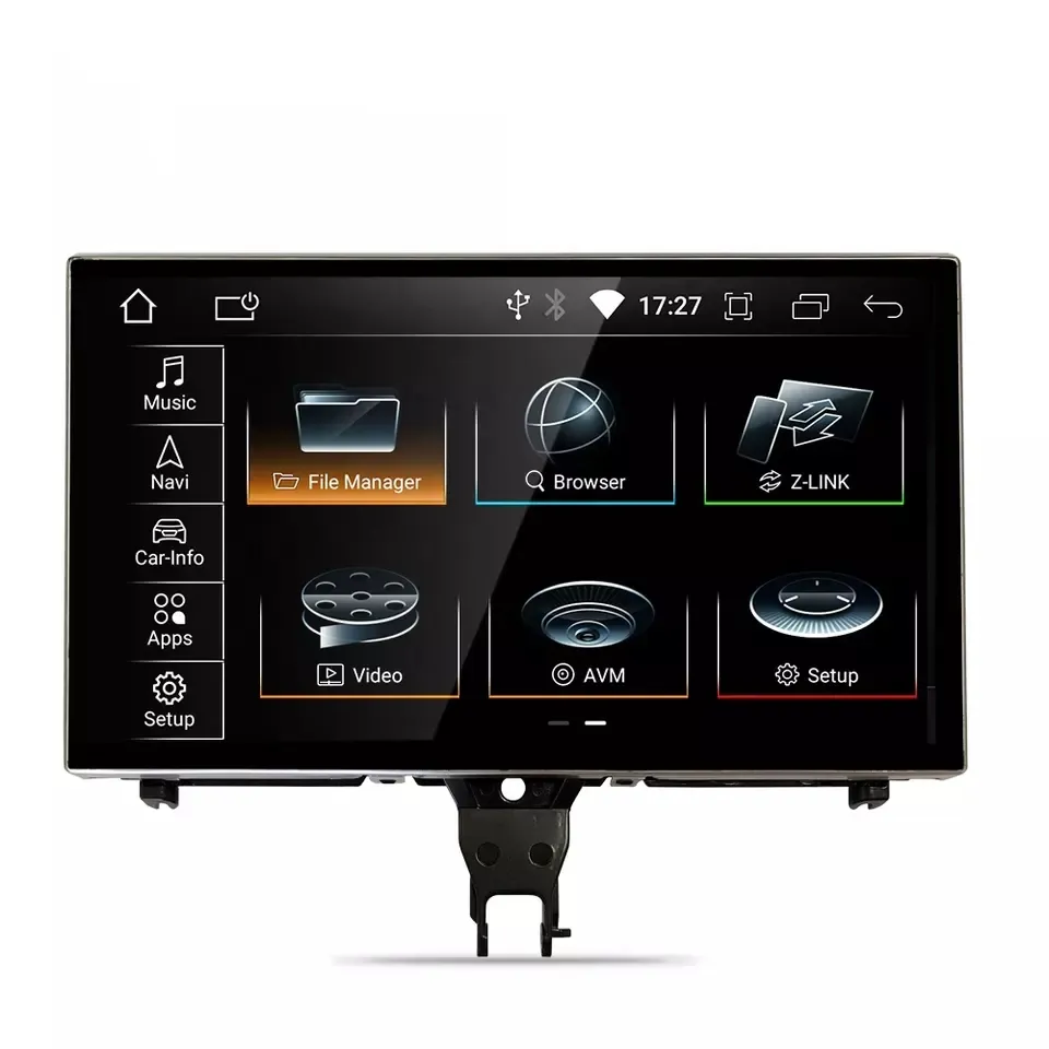 Canónico 9 pulgadas retráctil coche Video Android 11 Radio de coche para Audi A6 A7 C7 2012-2018 2Din reproductor de DVD del coche del sistema de navegación