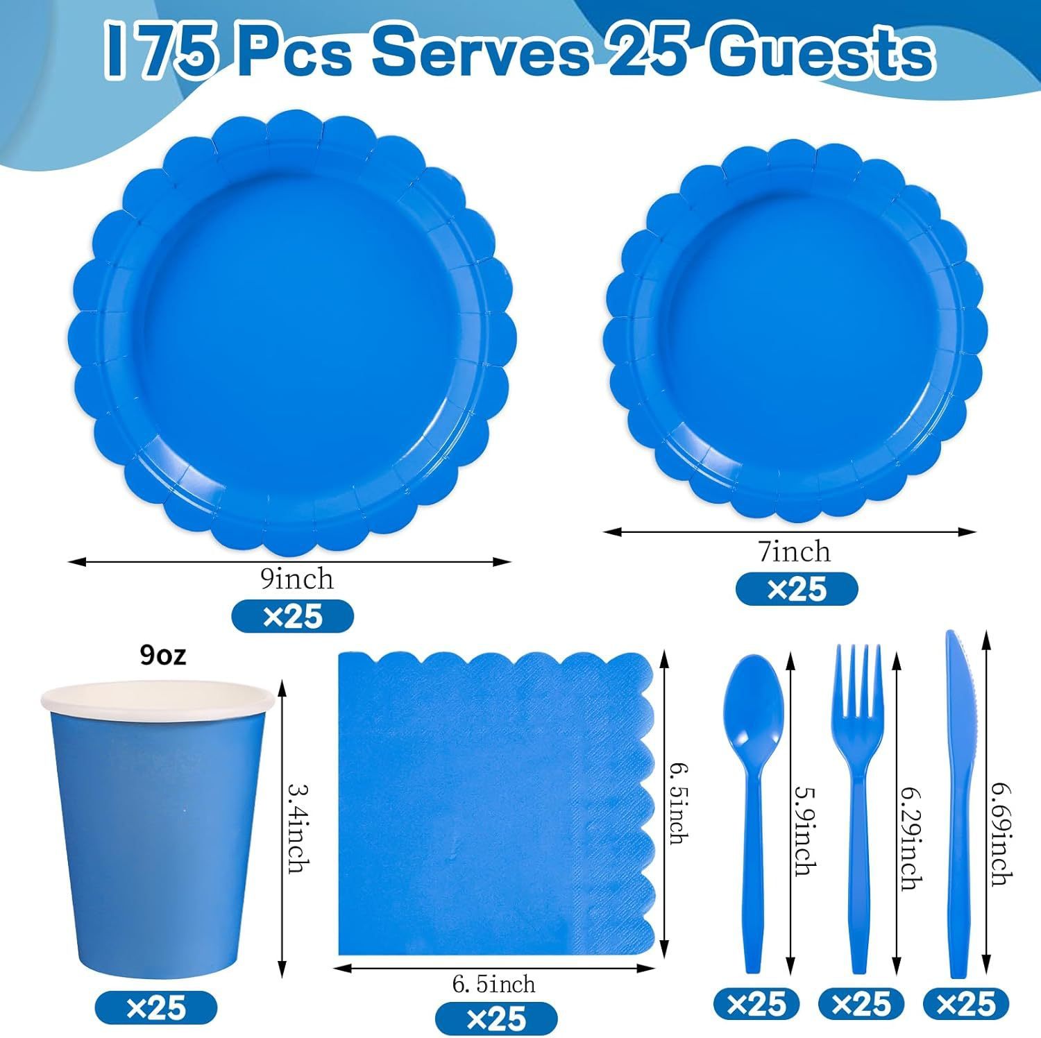 9 Azul cobalto 25 personas
