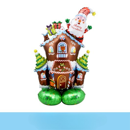 Three-dimensional base Christmas house